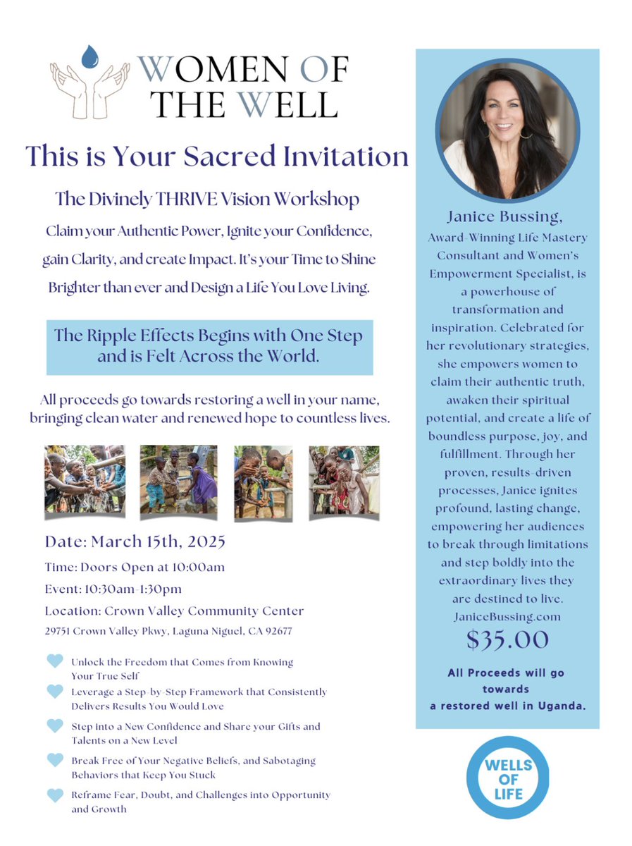 Meet Janice Bussing Saturday 3/15 in Laguna, CA 🤩⭐️🌟✨