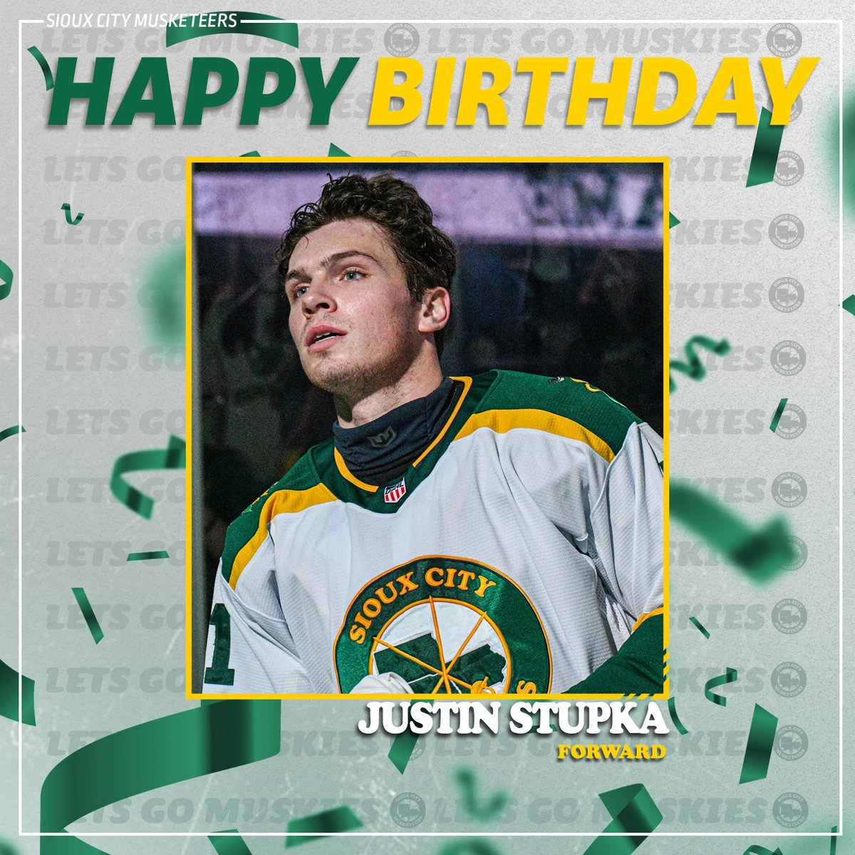 Musketeerhockey's tweet image. Happy Birthday Stupper! Come out to tonight's game to help Justin celebrate 🎉