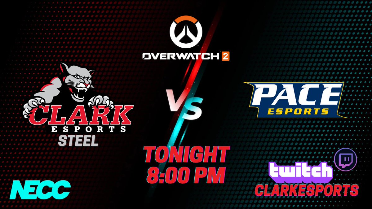 Tonight at 8:00 PM our Overwatch Steel team will be taking on <a href="/PaceUEsports/">PaceUEsports</a> over at twitch.tv/clarkesports