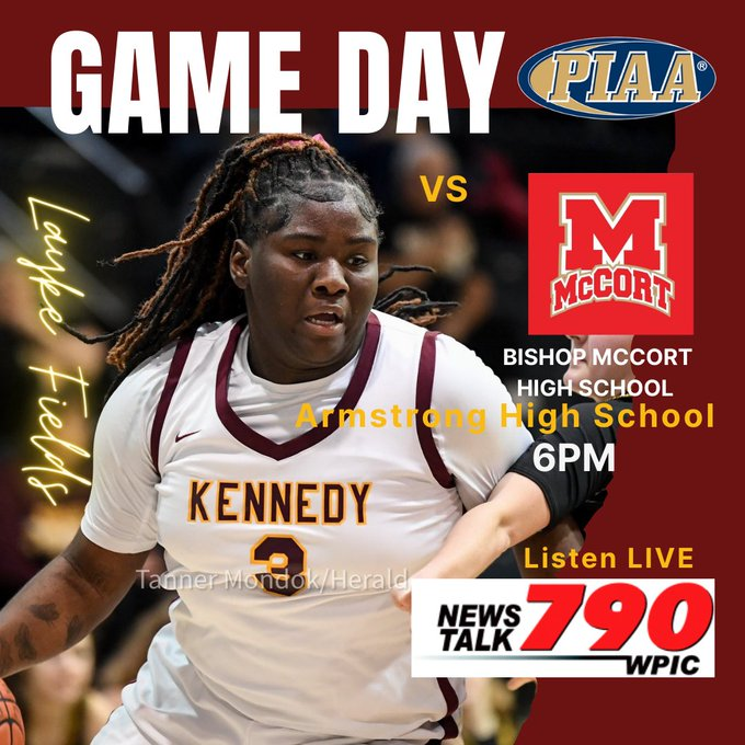 PIAA_Sports (@statepiaa) on Twitter photo 🔥🏀High School Basketball‼️🔥
Kennedy Catholic vs Bishop McCort📺 Livestreams: bit.ly/495UzHU - 2A Girls' Championship"
today
@ 6p.
<a href="/bishopmccort/">Bishop McCort HS</a> <a href="/drjohnpwalker/">John Walker</a> <a href="/bishopmccort/">Bishop McCort HS</a> <a href="/crushersports/">McCort Athletics</a> <a href="/KC_GBB/">Kennedy Catholic Girls Basketball</a> <a href="/PflegerHeather/">Heather Pfleger</a> <a href="/_moniquevincent/">Monique Vincent</a> <a href="/JustinMagestro/">Justin Magestro</a> <a href="/ConorScull71087/">Conor Scullin</a> 🔥🏀High School Basketball‼️🔥
Kennedy Catholic vs Bishop McCort📺 Livestreams: bit.ly/495UzHU - 2A Girls' Championship"
today
@ 6p.
<a href="/bishopmccort/">Bishop McCort HS</a> <a href="/drjohnpwalker/">John Walker</a> <a href="/bishopmccort/">Bishop McCort HS</a> <a href="/crushersports/">McCort Athletics</a> <a href="/KC_GBB/">Kennedy Catholic Girls Basketball</a> <a href="/PflegerHeather/">Heather Pfleger</a> <a href="/_moniquevincent/">Monique Vincent</a> <a href="/JustinMagestro/">Justin Magestro</a> <a href="/ConorScull71087/">Conor Scullin</a>