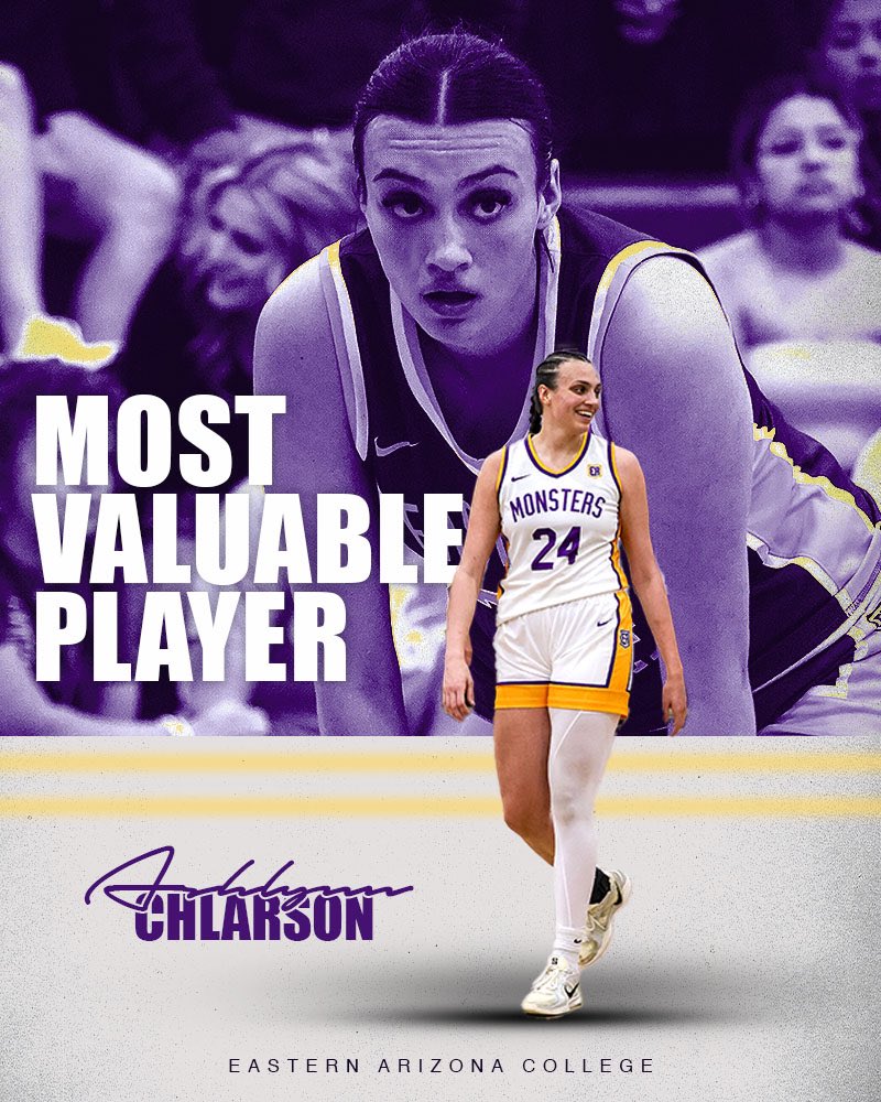 EAC WBB (@eacwbb) on Twitter photo Ashlynn Chlarson was named the West District & Region 1 MVP 💜💛
30 points & 19 rebounds 😎💪🏾
<a href="/chlarsonashlynn/">Ashlynn Chlarson</a> Ashlynn Chlarson was named the West District & Region 1 MVP 💜💛
30 points & 19 rebounds 😎💪🏾
<a href="/chlarsonashlynn/">Ashlynn Chlarson</a>