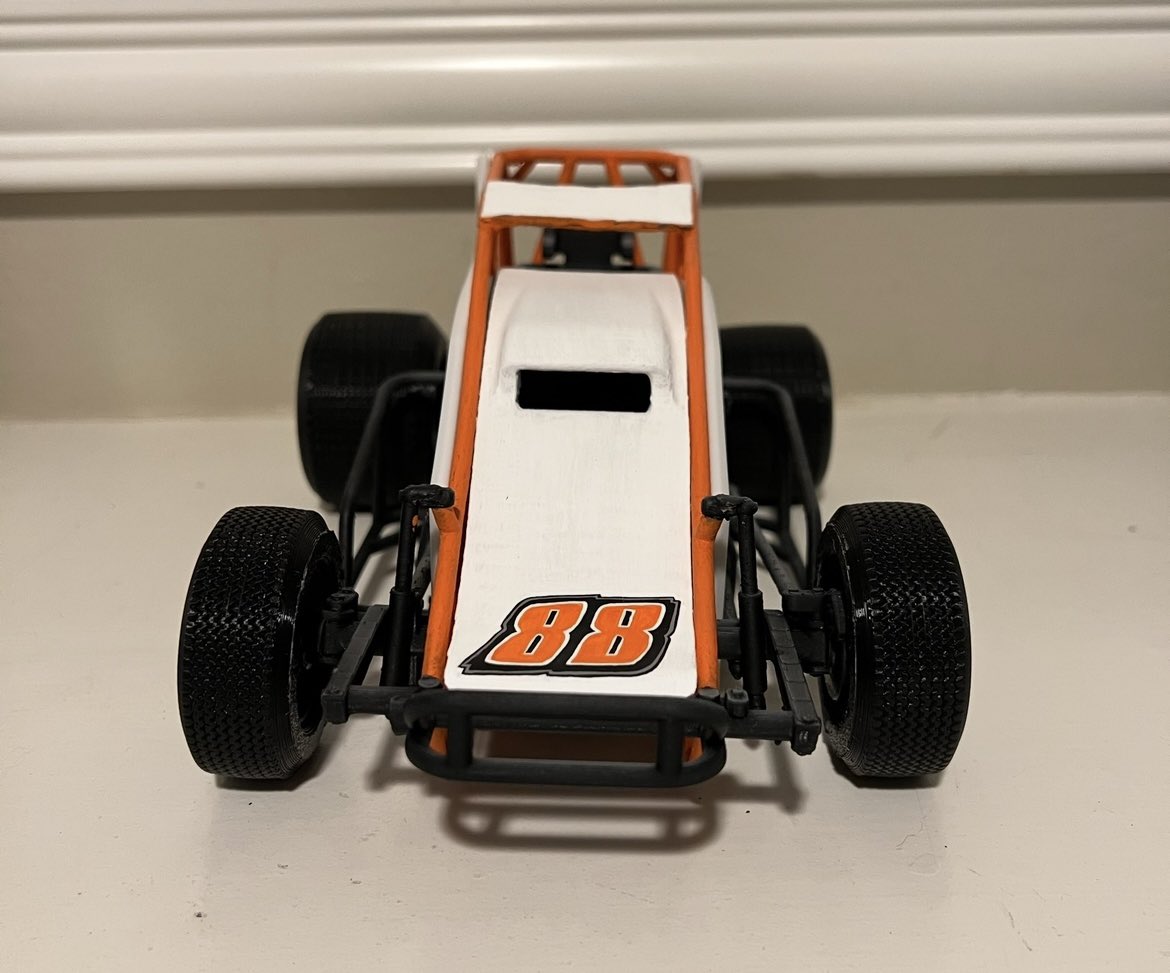 speeddragonjf's tweet photo. 3D printed wingless sprintcar custom painted 🏁
https://t.co/K2BHzY6fmf
#sprintcar #winglesssprintcar #worldofoutlaws #highlimitracing #racecar #racing #dirttrack #dirty #dirtracing #ovaltrack #paint #painting #custom https://t.co/3WrIOJ8LbQ