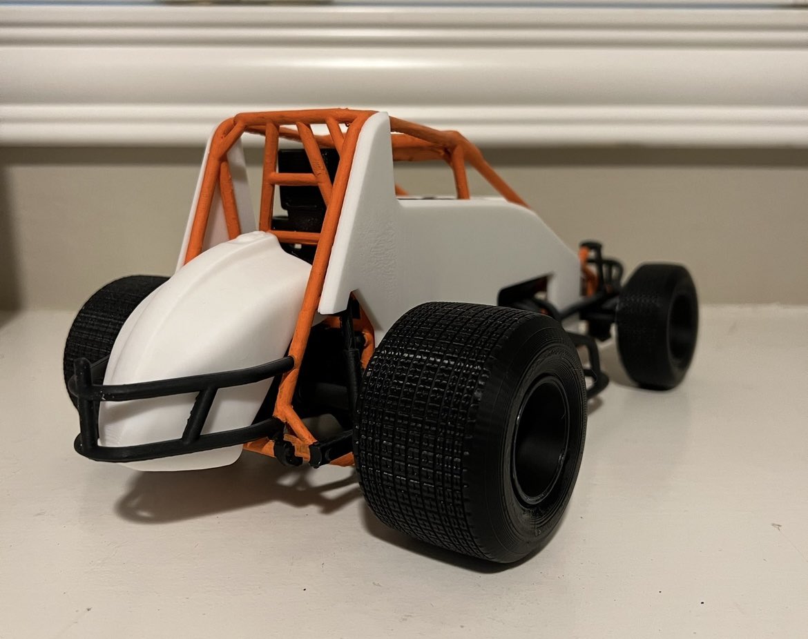 speeddragonjf's tweet photo. 3D printed wingless sprintcar custom painted 🏁
https://t.co/K2BHzY6fmf
#sprintcar #winglesssprintcar #worldofoutlaws #highlimitracing #racecar #racing #dirttrack #dirty #dirtracing #ovaltrack #paint #painting #custom https://t.co/3WrIOJ8LbQ