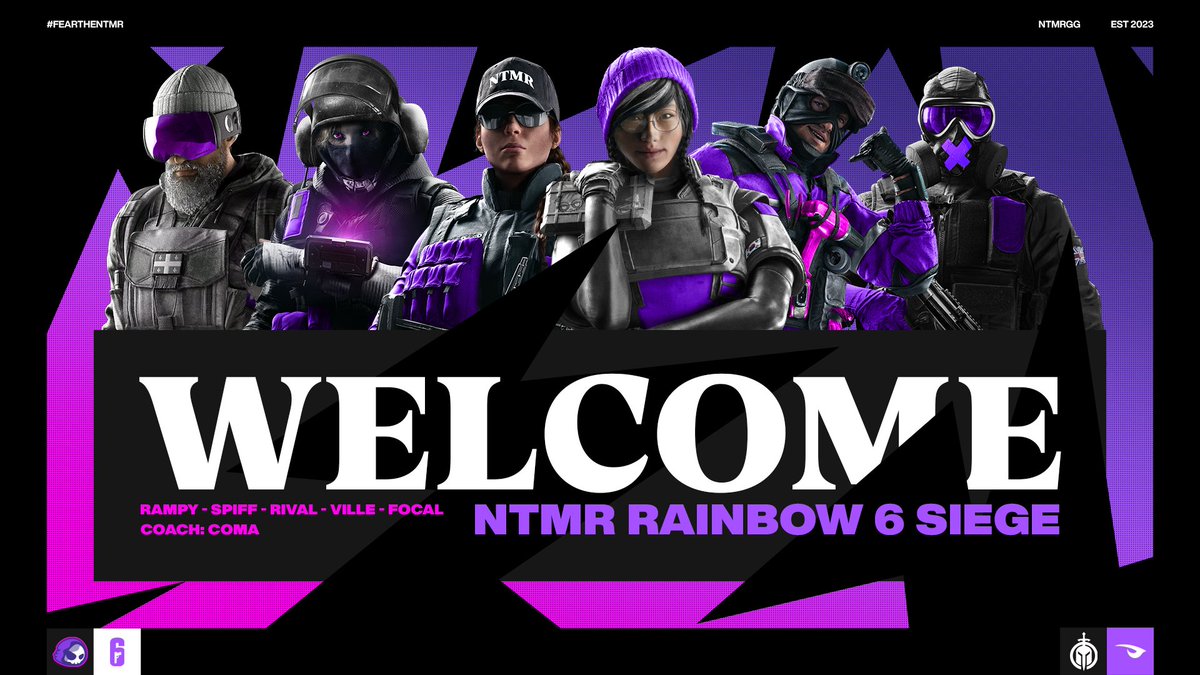 Space brings new nightmares to life. 🚀

Introducing our Rainbow 6 Siege roster!

❄ <a href="/Rampy/">Nate</a> 
⚡ <a href="/SpiffR6/">Chris</a>
💥 <a href="/GNRival/">Rival</a> 
📱 <a href="/villezera/">Mr Zera</a> 
🃏 <a href="/FocalR6/">X</a>
👾 <a href="/Comazera/">Coma</a> 

#FearTheNTMR