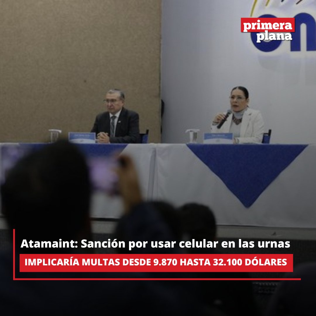 🔴La presidenta del Consejo Nacional Electoral (CNE), Diana Atamaint, explicó este viernes, 14 de marzo, la sanción por el uso de celulares en las urnas durante la segunda vuelta de los comicios en el país implicaría multas desde 9.870 hasta 32.100 dólares, incluso, la pérdida