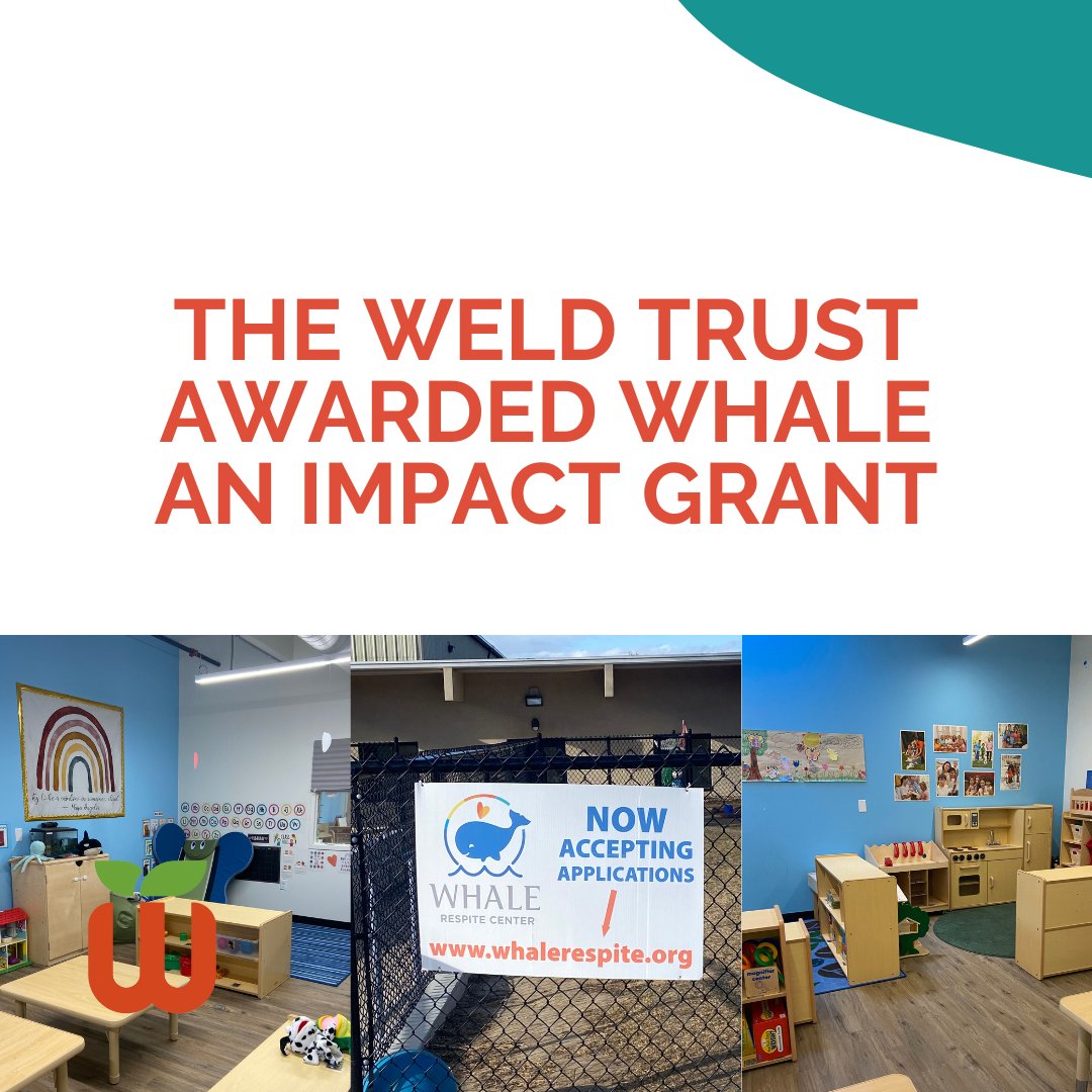 The Weld Trust (@weldtrust) on Twitter photo WHALE opened in July 2024 to provide childcare for children with special needs from age 6 weeks to 18 years old. In January and February 2025, they provided over 7,000 hours of service to children.
The Weld Trust awarded grants in 2024 to purchase fixed assets. WHALE opened in July 2024 to provide childcare for children with special needs from age 6 weeks to 18 years old. In January and February 2025, they provided over 7,000 hours of service to children.
The Weld Trust awarded grants in 2024 to purchase fixed assets.