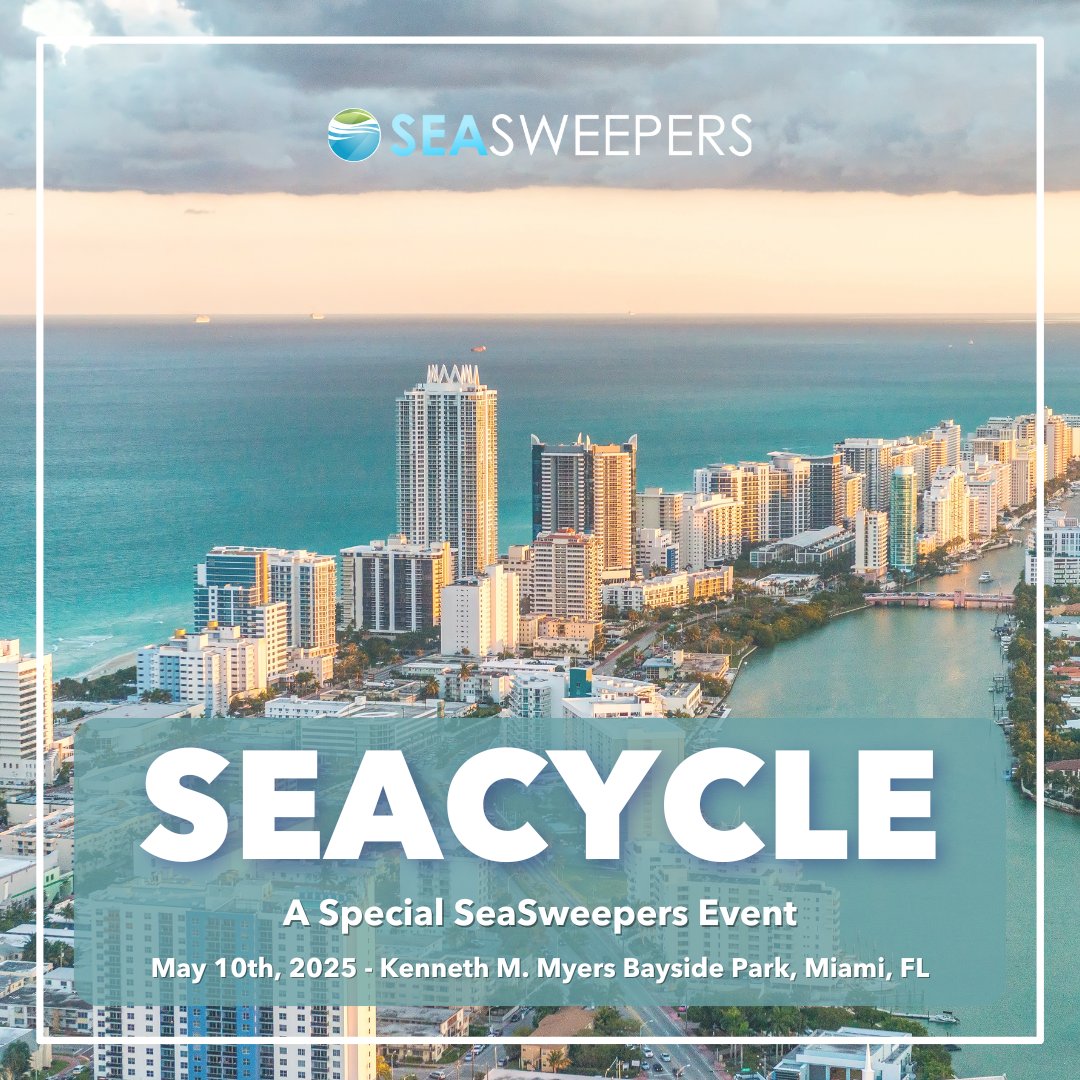 SeaSweepers's tweet photo. At SeaSweepers, connecting with community is a core part of our mission. We're telling the incredible interactive story of taking 4,000lbs of ocean plastic and turning it into new sustainable products, and we want you to be part of it! Join @SeaSweepers on May 10th, 1-3PM in Miami for our upcoming SeaCycle cleaning event. There will be prizes, education & ocean saving action to create a world with #nonewplastic. Learn more and RSVP at: https://t.co/vHcBPvefnU
#Miami #MiamiSustainability #SeaCycle #SeaSweepers #OceanPlastics