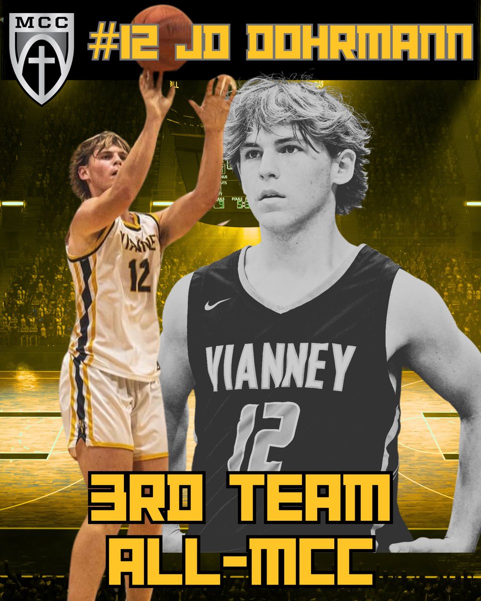 Vianney Basketball (@vianneyhoops) on Twitter photo Congratulations to <a href="/dohrmann_jd/">JD Dohrmann</a> for earning third team all MCC honors. A division 1 baseball recruit, JD showed his athleticism and competitive spirit by averaging 11.5 ppg, 4.0 rpg, 2.75 apg and 2.25 spg during conference play. Congratulations to <a href="/dohrmann_jd/">JD Dohrmann</a> for earning third team all MCC honors. A division 1 baseball recruit, JD showed his athleticism and competitive spirit by averaging 11.5 ppg, 4.0 rpg, 2.75 apg and 2.25 spg during conference play.