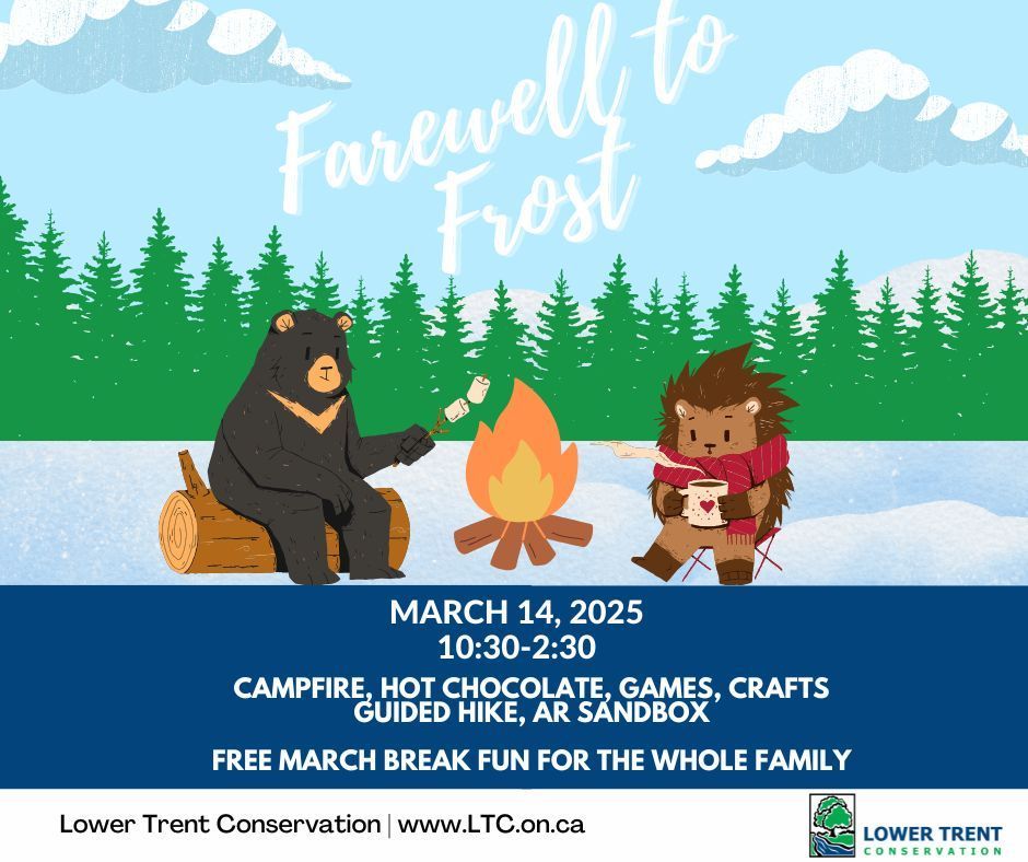 TODAY IS THE DAY! Come and join us for some FREE family fun from 10:30-2:30 at Goodrich -Loomis!
Marshmallows, Crafts, Hiking and fun in the snow!  
Activities indoor and out, farewell to frost running rain, snow, or shine! buff.ly/apm8DZi