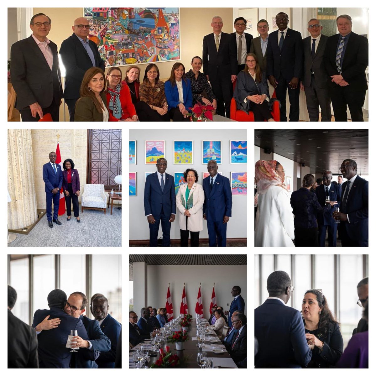 EmbHaiti_ca's tweet photo. Cette semaine, Son Excellence Weibert Arthus @arthuweb a fait ses adieux au Corps diplomatique du Canada où il a servi comme Ambassadeur extraordinaire et plénipotentiaire de la République d’Haïti, Doyen du Groupe des Chefs de missions de la CARICOM et représentant des Amériques au @GafOttawa . 

L’ambassadeur Arthus a débuté sa mission au Canada en octobre 2020.  Maintenant qu’il est appelé à servir ailleurs, l’Ambassade de la république d’Haïti au Canada lui souhaite beaucoup de succès dans sa nouvelle affectation.  
@GAC_Corporate , @SenatriceMegie , @EmmanuelDubourg ,@belgiumincanada , @MarocDiplomatie Embassy of Switzerland in Canada / Ambassade de Suisse au Canada,@CARICOMorg