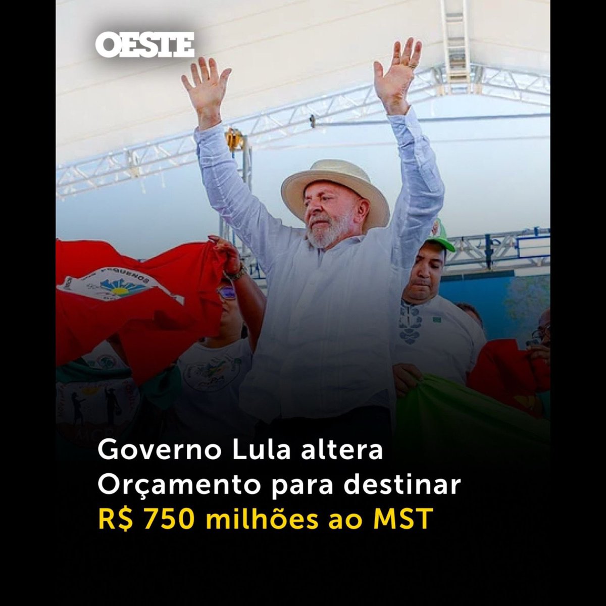 dep_nicoletti's tweet photo. Brasil afundando, cortes no Bolsa Família, e o governo despeja R$ 750 milhões no MST para financiar invasões, destruir plantações e ameaçar produtores que sustentam o país. Isso não é justiça social, é um projeto de poder!
#ForaLula #ForaMST https://t.co/P8uMv9G6nA