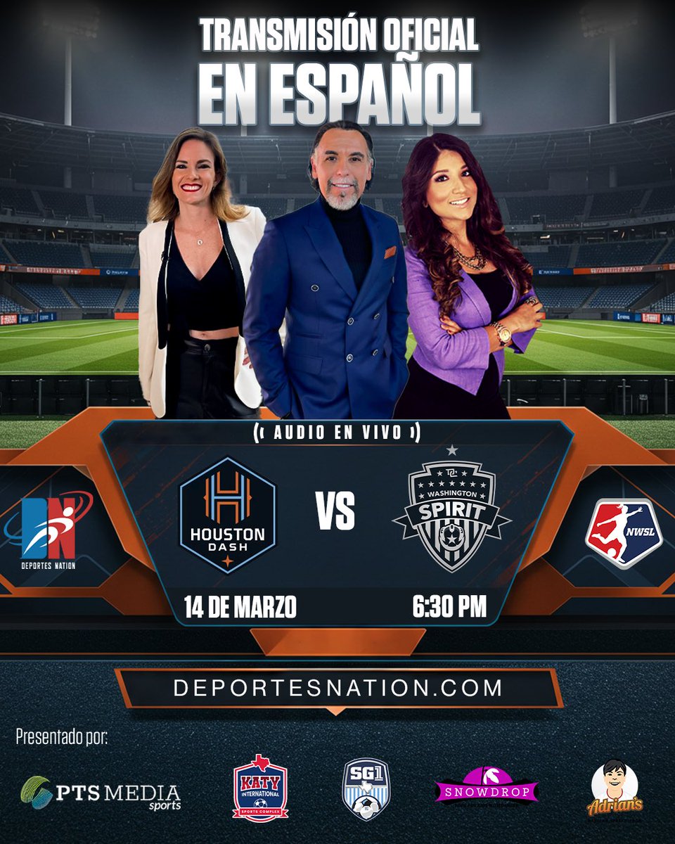 ⚽️¡Regresa la acción del @houstondash!

Su primer partido en casa de esta nueva temporada ante @washingtonspirit 

El equipo local empieza una nueva era con su entrenador Fabrice Gautrat y el equipo viene con muchas ganas de demostrar de lo que son capaz.

Por su parte el equipo