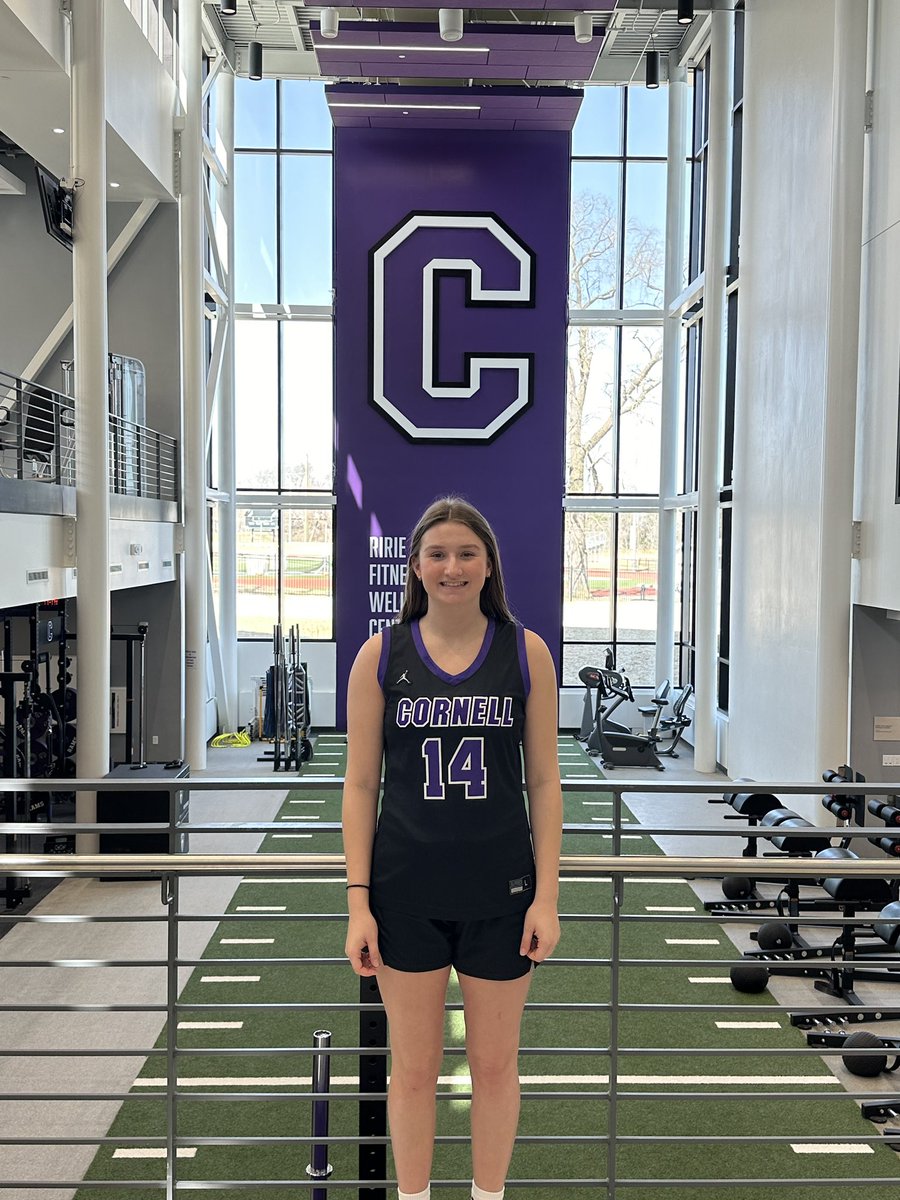Kendra_Boatman's tweet photo. I had a great visit today at Cornell!! Loved everything about the college and learning what it has to offer! Thank you @coachbrase for showing me around today!! Go Rams💜 https://t.co/ipNMU6YM6r