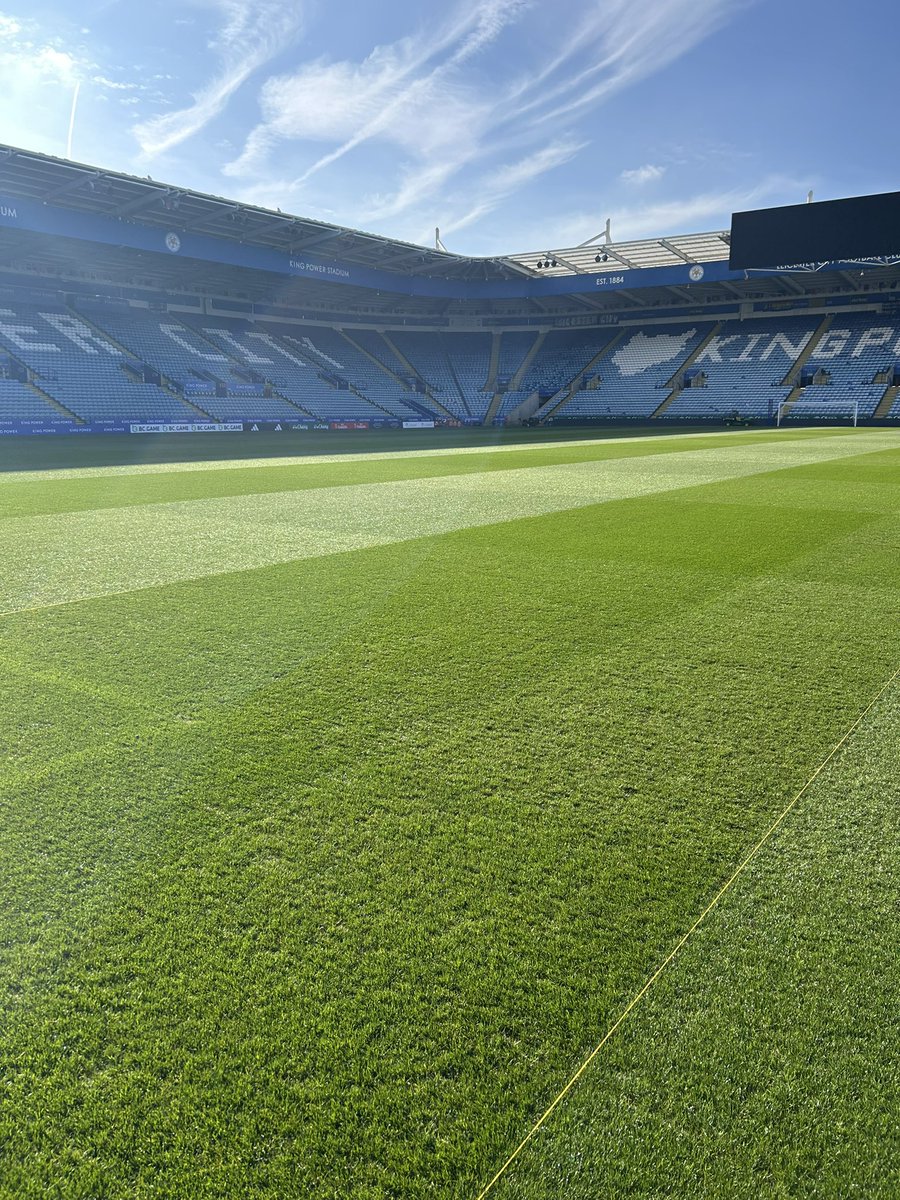 cslong14's tweet image. Pitch has responded well to the heavy maintenance work carried out a few weeks ago. Big shift this week, Always could be better… but happy where we are getting ready for this weekend’s game @LCFC and hopefully 3points 🤞🏻
@Rob_Welsh85 @JackBeal14