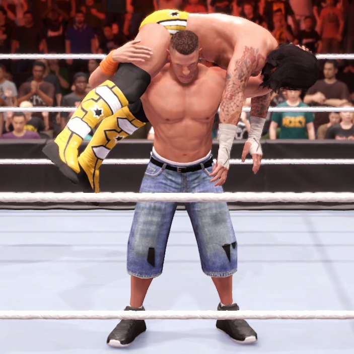 krepz_'s tweet photo. I fixed the aesthetic details that the model has the bad thing is that for some reason the shorts (either the one of the capture that I uploaded and others) have bugs in the knees.

#WWE2K25 https://t.co/O2PJYbYbl6