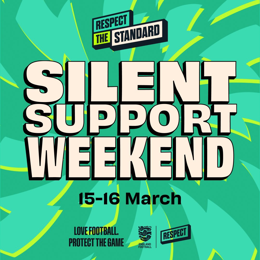 🤫 Silent Support Weekend is here! 🤫 

Let’s give players the space to make their own decisions on the pitch. Cheer with claps, not words, and let them play their way. 

#silentsupport