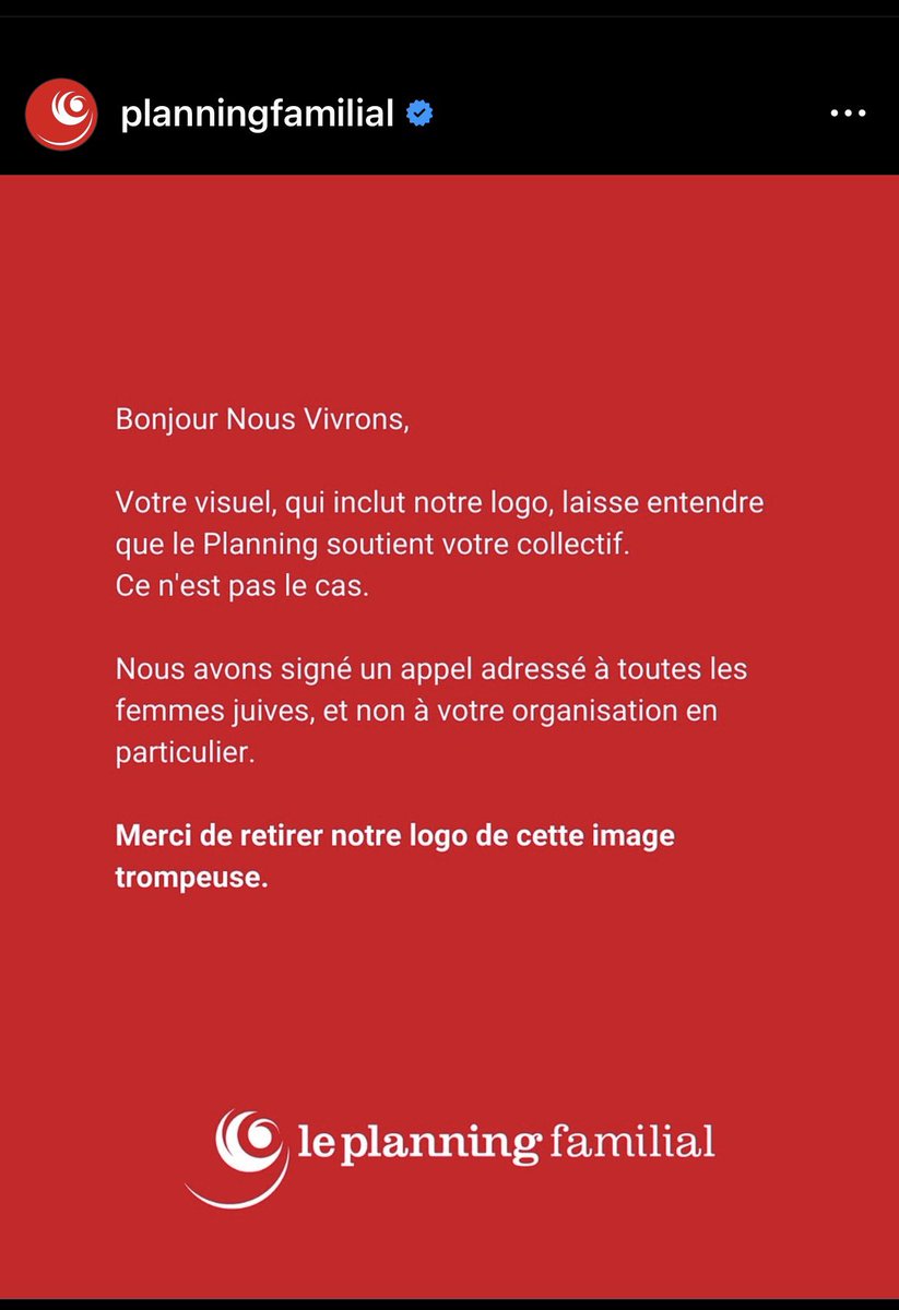 . <a href="/leplanning/">Le Planning familial</a> familial soutient toutes les femmes juives, mais pas toutes les femmes juives.

Logique