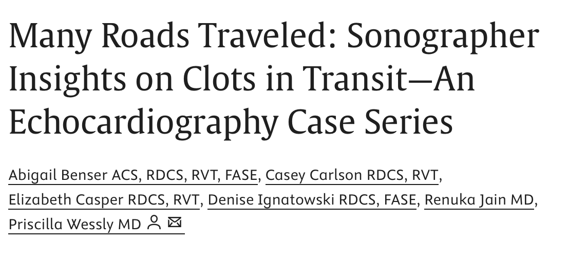 Priscilla Wessly (@pwesslymd) on Twitter photo Proud of our 🌟 Sonographers <a href="/abby_kaminski/">Abby Benser (Kaminski)</a> <a href="/ccarlson825/">Casey Carlson</a> and Elizabeth Casper! Read their insights on Clots in Transit <a href="/CASEfromASE/">CV Case Journal</a> ! <a href="/DeniseIgnatows1/">Denise_Ignatowski</a> <a href="/renujain19/">Renu</a> <a href="/VLSorrellImages/">V.L.Sorrell, MD (@CASEfromASE EIC)</a> <a href="/CASivaram1/">Chittur Sivaram</a> #echofirst 🔗sciencedirect.com/science/articl… Proud of our 🌟 Sonographers <a href="/abby_kaminski/">Abby Benser (Kaminski)</a> <a href="/ccarlson825/">Casey Carlson</a> and Elizabeth Casper! Read their insights on Clots in Transit <a href="/CASEfromASE/">CV Case Journal</a> ! <a href="/DeniseIgnatows1/">Denise_Ignatowski</a> <a href="/renujain19/">Renu</a> <a href="/VLSorrellImages/">V.L.Sorrell, MD (@CASEfromASE EIC)</a> <a href="/CASivaram1/">Chittur Sivaram</a> #echofirst 🔗sciencedirect.com/science/articl…