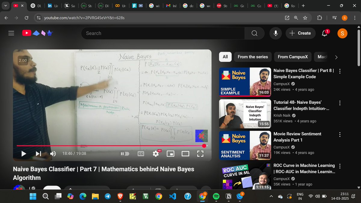 futurebeast_04's tweet image. Day 86 of #100DaysOfMLCode
1.Learned about message switching and data link protocols in CN
2.Learned abt Naive Bayes in detail.
3.Started graphs and solved one ques
#100DaysOfCode