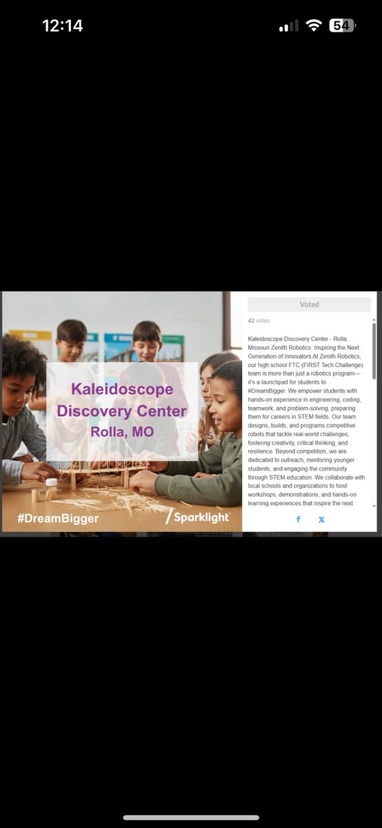 HendersonC12970's tweet image. sparklight.com/contest vote now #sparklight @sparklightcares #45 plz