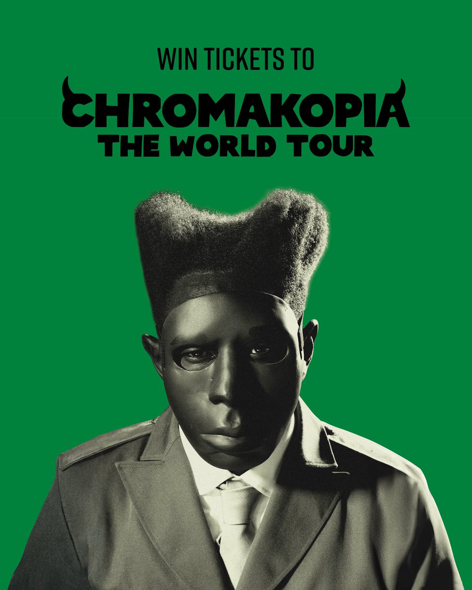 ENTER TO WIN TICKETS TO THE CHROMAKOPIA TOUR: TylerTheCreator.lnk.to/ChromakopiaTou…
