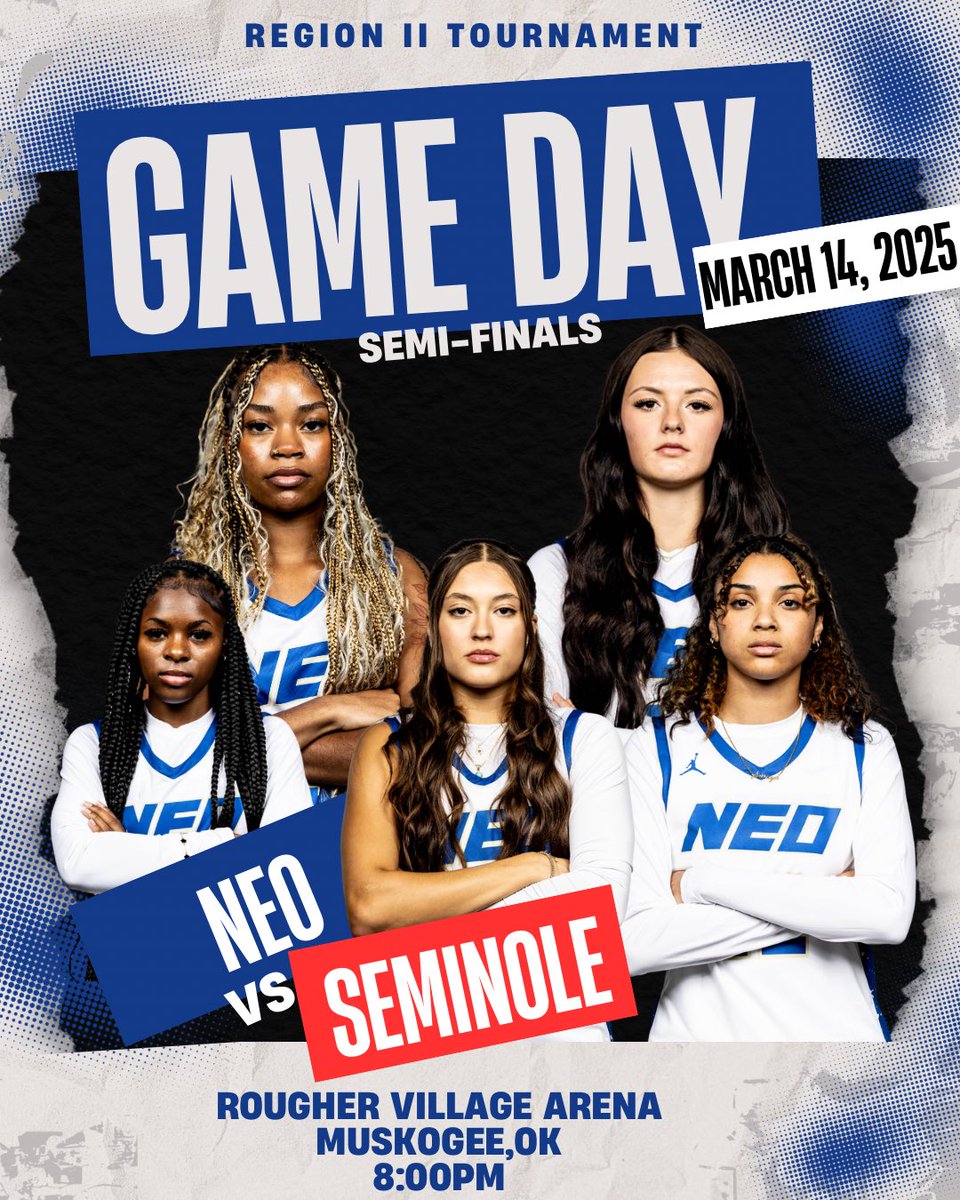 ❕GAME DAY  | #SemiFinals❕

🆚 Seminole State College

📍Muskogee, OK (Rougher Village Arena)

⌚8:00pm

📺 m.youtube.com/@BravadoWirele…

#RowNorseRow