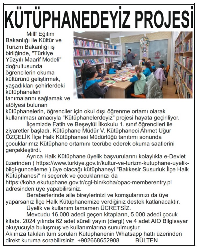 #Susurluk <a href="/TC_icisleri/">T.C. İçişleri Bakanlığı</a> <a href="/tcmeb/">Millî Eğitim Bakanlığı</a> <a href="/TCKulturTurizm/">T.C. Kültür ve Turizm Bakanlığı</a>