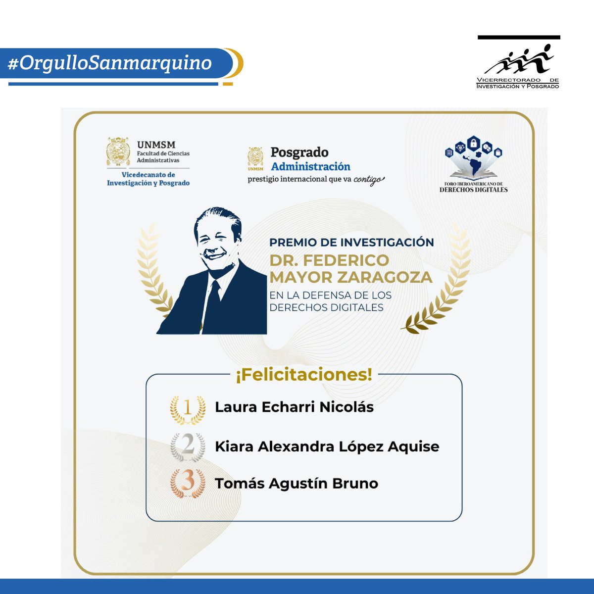 Vicerrectorado de Investigación y Posgrado - UNMSM tweet media