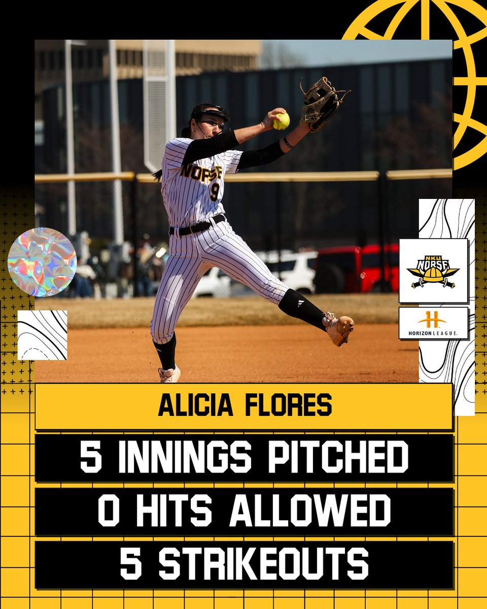 NKU Softball ๐ฅ (@nkunorsesb) on Twitter photo .<a href="/aflores0916/">Alicia Flores</a> was UNSTOPPABLE ๐ค
It marks the second career no-hitter for the senior (4/15/2023 vs. Detroit Mercy) .<a href="/aflores0916/">Alicia Flores</a> was UNSTOPPABLE ๐ค
It marks the second career no-hitter for the senior (4/15/2023 vs. Detroit Mercy)
