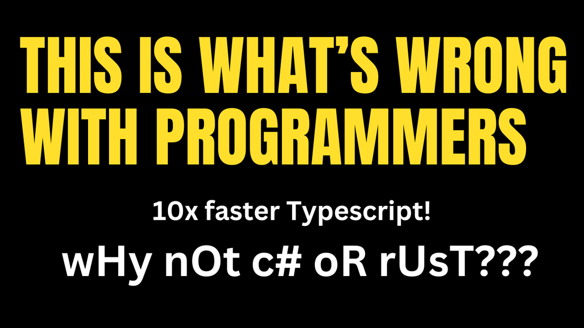 pentacodevids's tweet photo. bUt wHy nOt c# oR rUsT???  https://t.co/Do2tUI8cPN https://t.co/iLRodnpoII