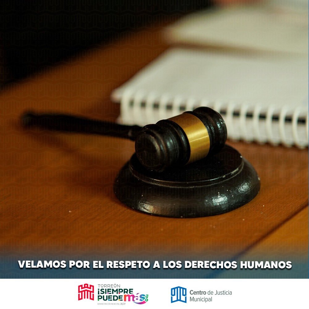 🔹 Somos un Centro de Justicia Municipal, que se compromete siempre a velar por los derechos humanos de la ciudadanía a través del fortalecimiento del marco institucional y jurídico#CentroDeJusticiaMunicipal
#TorreónSiemprePuedeMás
#SeguridadCiudadana