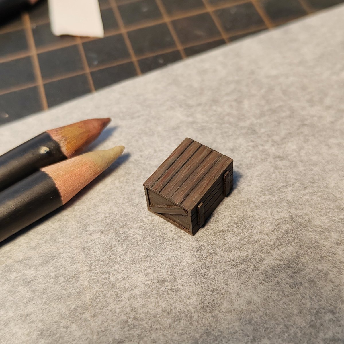 1/72 笔涂制作木箱