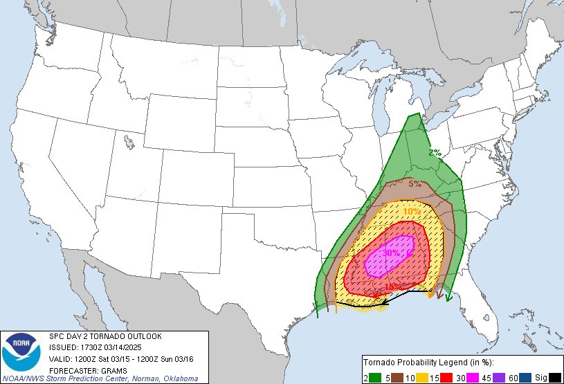 Well that's something you don't see everyday, a Day 2 SPC High Risk. Definitely a rarity. Safe travels to all those who will be chasing tomorrow. And for all those who live in the risk area, please pay close attention to the weather tomorrow.