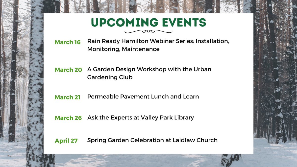 We hope to see you this month! We have some great upcoming opportunities.

RSVP at greenventure.ca/events

#HamiltonEvents #HamOnt #HamiltonOntario
#DiscoverHamilton #HamiltonHappenings #HamOntLife #ExploreHamilton