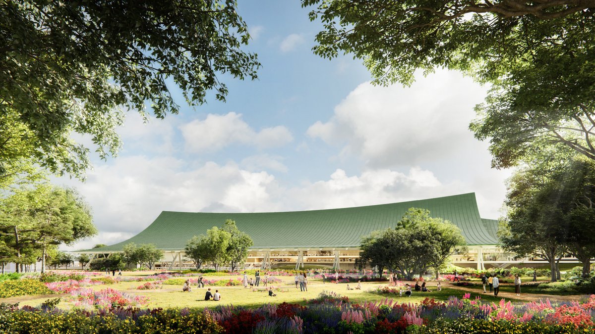 The roof is the key element of The Hong Kong Jockey Club Conghua Racecourse – a catenary structure that clearly defines the Grandstand as a place, welcoming visitors and creating a gathering place for all. hdm.com/574