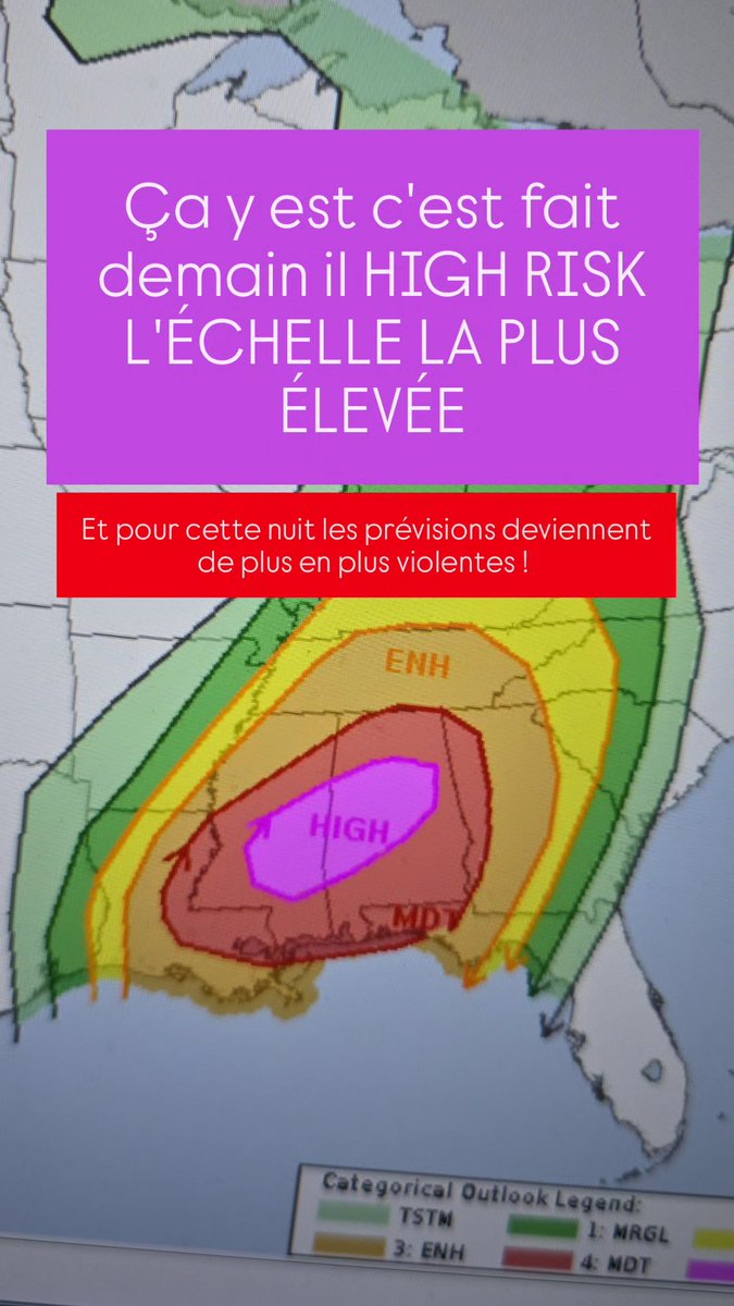 Deux jours de folie sur le plan météorologique à venir ! Ça commence ce soir, et les prévisions sont de plus en plus inquiétantes. Pour demain, le niveau de risque le plus élevé a été activé. Je vais faire un suivi sur ces deux jours ici et sur mon Instagram (lien en bio).
