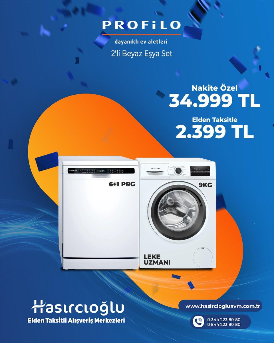 📢 Hasırcıoğlu AVM’de Profilo İndirim Fırtınası Başladı! ⚡️

En sevilen Profilo  ürünleri şimdi büyük indirimlerle sizleri bekliyor! 
🏠📺 Beyaz eşyadan televizyona, küçük ev aletlerinden teknolojik ürünlere kadar kaçırılmayacak fırsatlar mağazalarımızda!