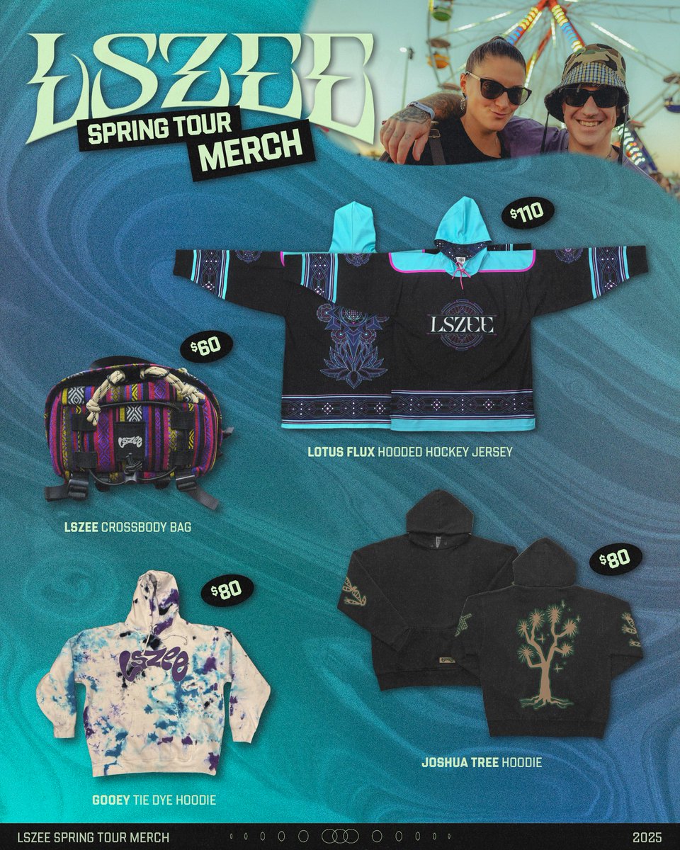 lsdream's tweet image. LSZEE Spring Tour Merch ✨ Select items are limited in stock and will only be available on select dates on the tour. SEE YOU SOON!!