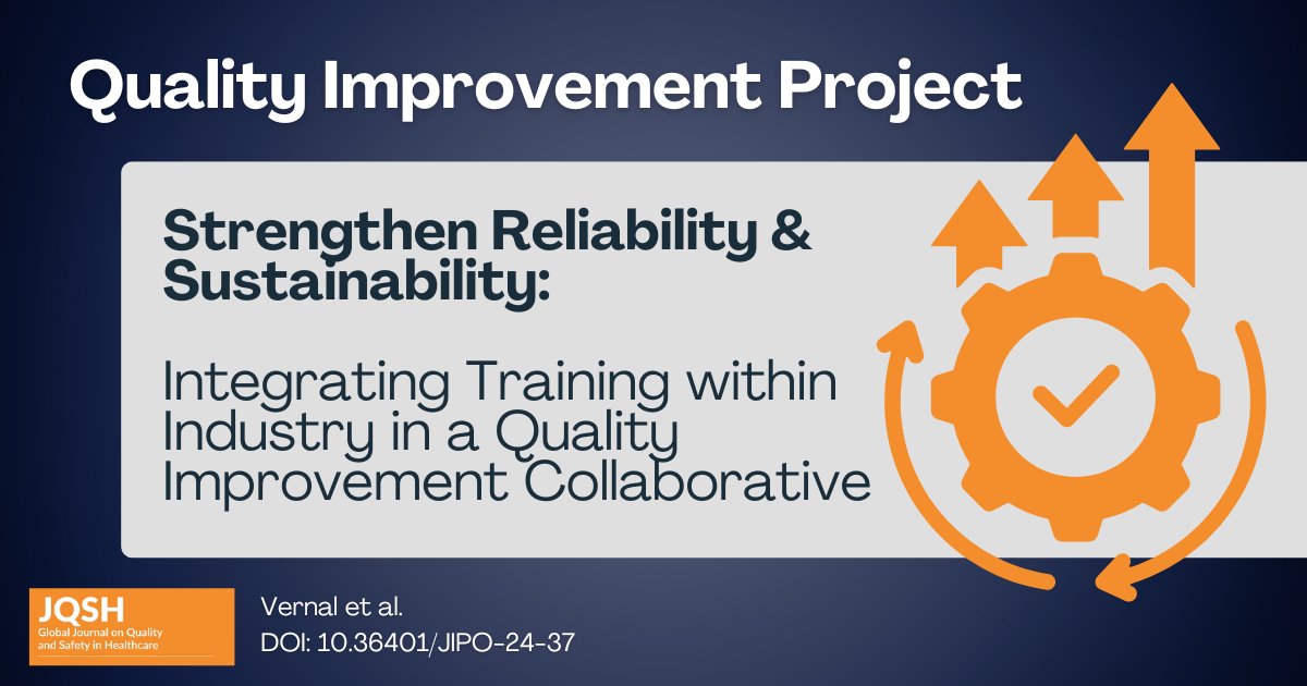 JQSH Editors (@jqsheditors) on Twitter photo New #QI project by Vernal et al. aimed to integrate #TWI job instruction to reduce hospital-acquired infections
Read: doi.org/10.36401/JQSH-…
Exclusive author interview: loom.ly/YxGVogE
#JQSH #sustainability #TWI <a href="/TheIHI/">Institute for Healthcare Improvement (IHI)</a> <a href="/pauloborem/">Paulo Borem</a> New #QI project by Vernal et al. aimed to integrate #TWI job instruction to reduce hospital-acquired infections
Read: doi.org/10.36401/JQSH-…
Exclusive author interview: loom.ly/YxGVogE
#JQSH #sustainability #TWI <a href="/TheIHI/">Institute for Healthcare Improvement (IHI)</a> <a href="/pauloborem/">Paulo Borem</a>