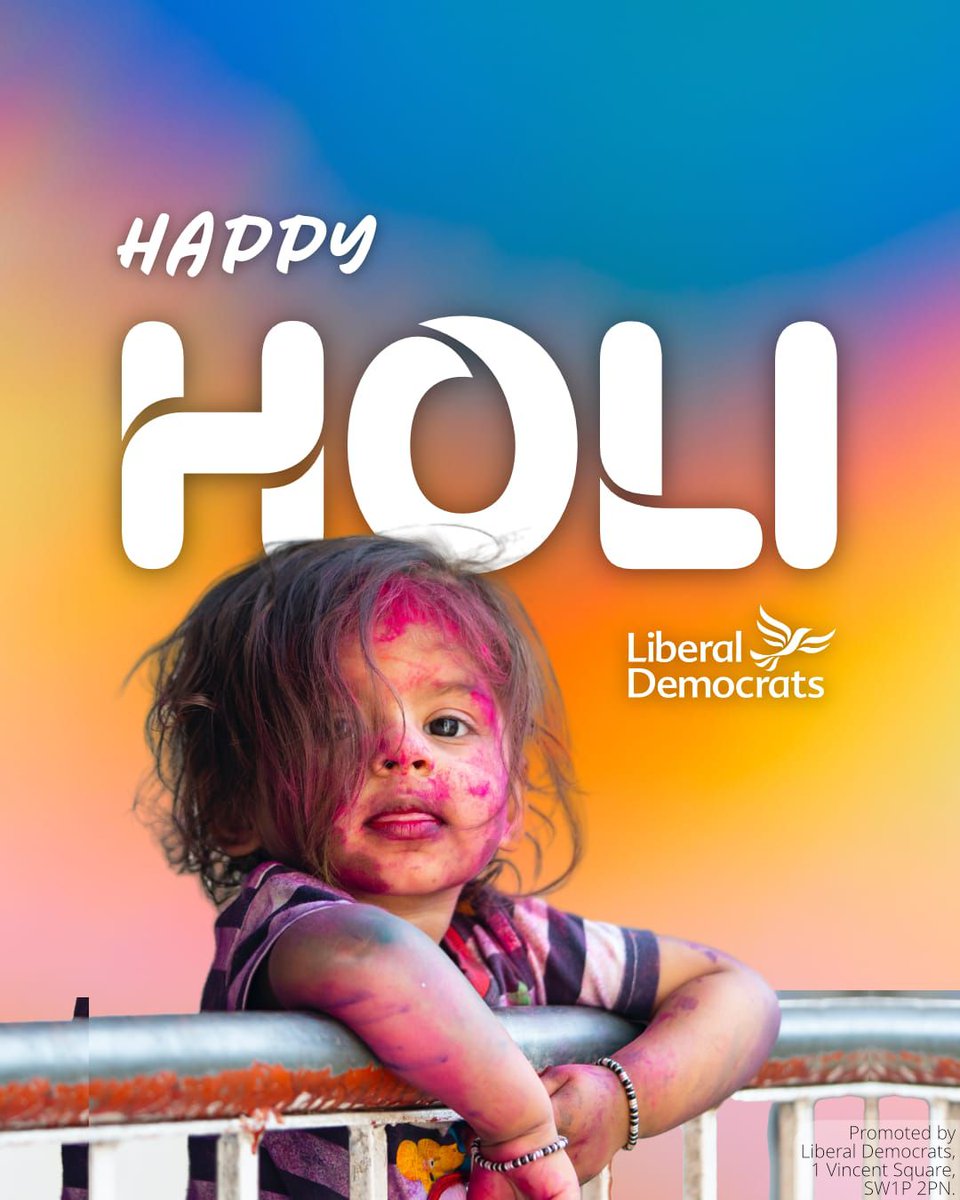 Wishing everyone celebrating the festival of colours in the UK and across the world, a bright, happy and joyous Holi.