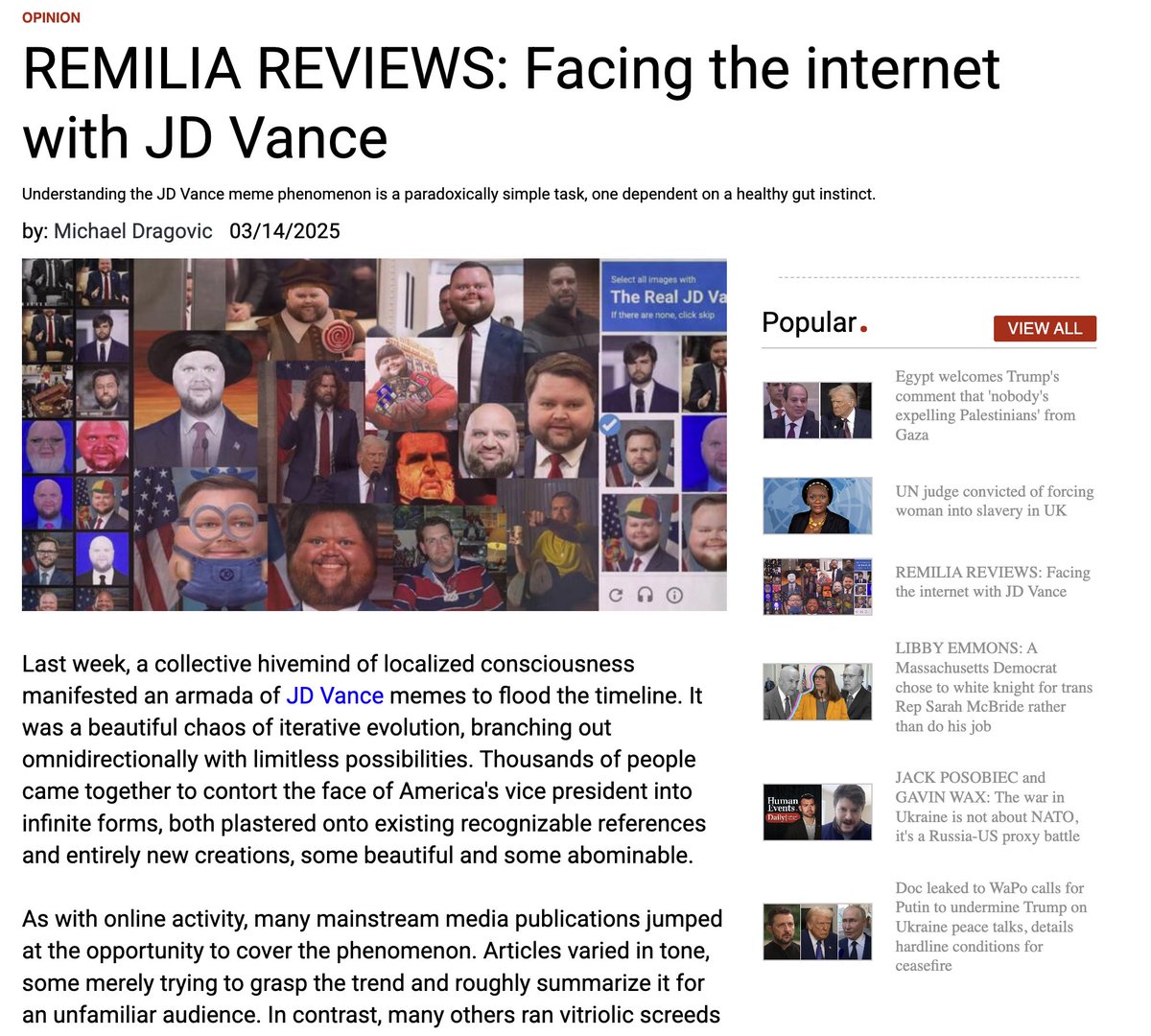 This week in REMILIA REVIEWS:  JD Vance's face as a herald to an evolved state of memetic transfer

Link in QT!