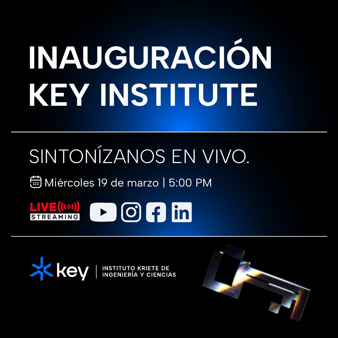 El momento ha llegado, #TheKeysAreNear 🔑

El sueño que comenzó con una visión, hoy se convierte en realidad. 

📅 Miércoles 19 de marzo | 5:00 PM
📍 Acompáñanos en vivo a través de nuestras redes sociales.

¡Sé parte de este momento único!

#WeAreKey #TheDOgeneration