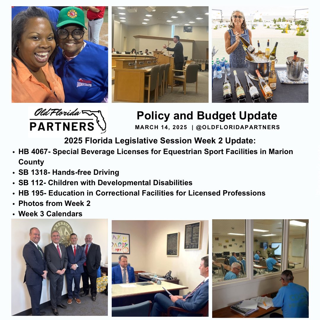 New Old Florida Partners Policy and Budget Update: Week 2 Florida Legislative Session

oldfloridapartners.com/legislative-up…