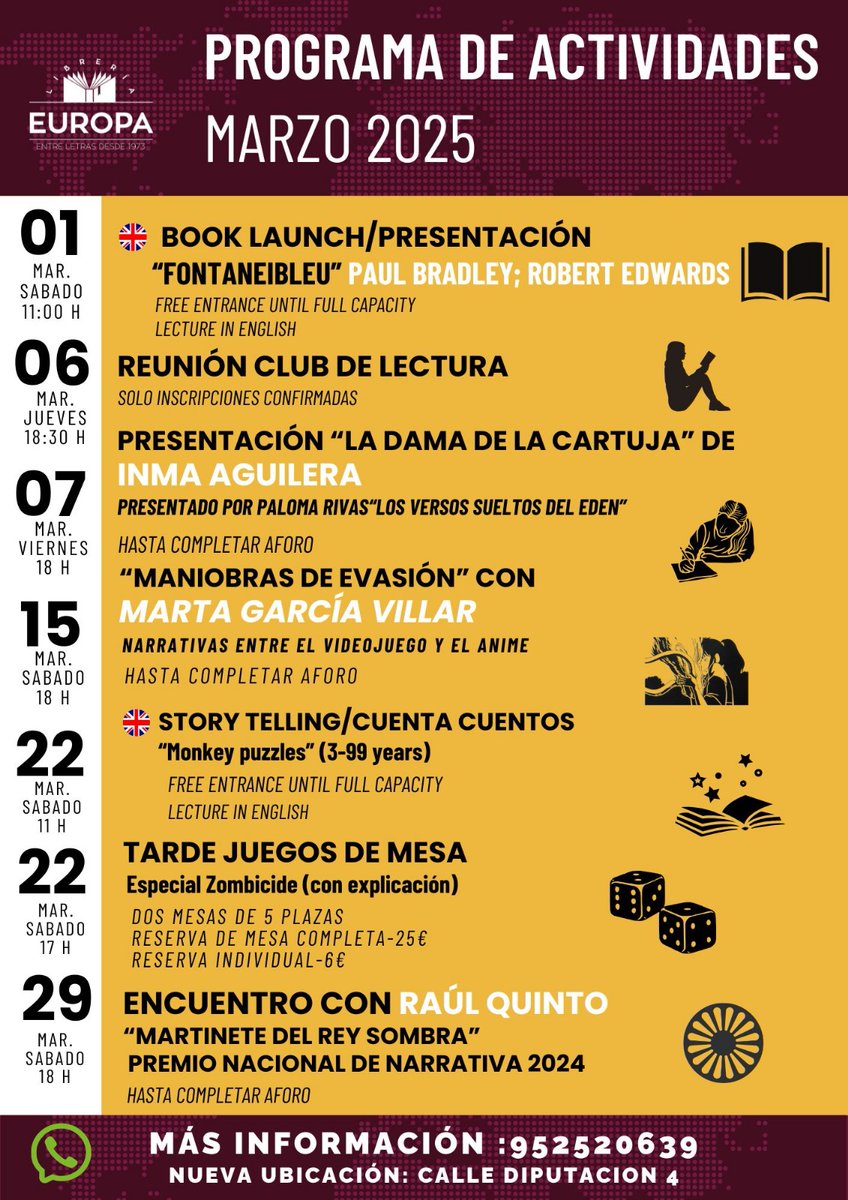 Nelvalay's tweet image. Mañana estaré en Nerja, en su @libeuropa_nerja, participando en el ciclo de narrativas pop «Maniobras de Evasión». Parece que la lluvia nos dará un poco de tregua, así que espero poder veros por allí a las 18:00 ❤️