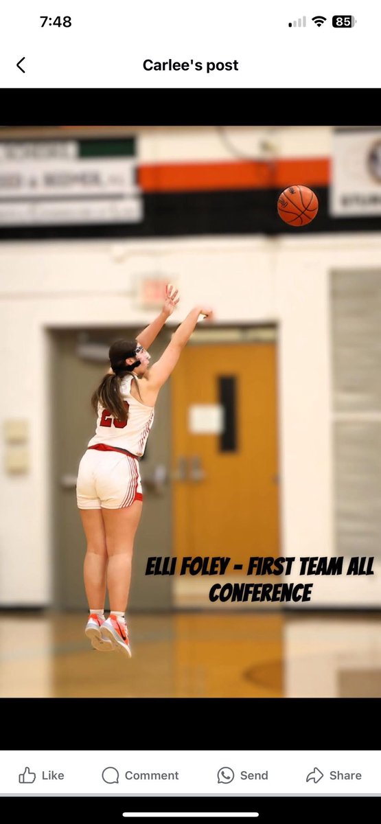 Mom and I are so proud of you of what a great player you are and especially what a great young lady you are! Congrats on making 1st team All Conference! You had such a great playing career at Coldwater! We will definitely miss watching you in the Cardinal Red &amp; White!