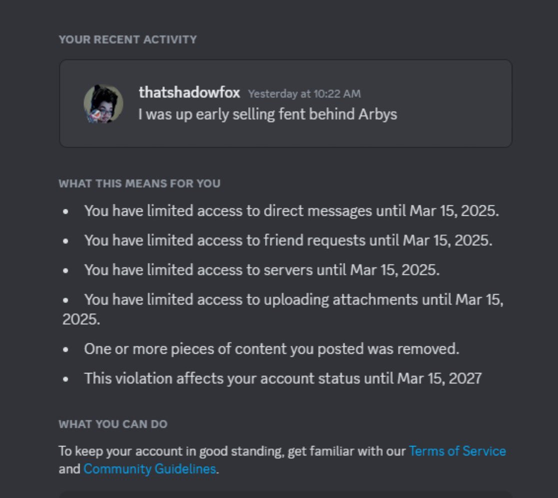 ThatShadowFox's tweet image. Tell your mod team to learn what a joke is