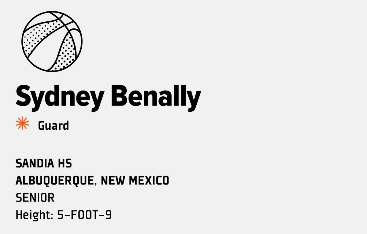 Prep Girls Hoops New Mexico (@pghnewmexico) on Twitter photo Congratulations to Sandia senior point-guard, Sydney Benally for being named the Gatorade Player of the Year.
Sydney has won the award for the second consecutive season. 🏀
<a href="/SydneyB35542895/">Sydney Benally</a> Congratulations to Sandia senior point-guard, Sydney Benally for being named the Gatorade Player of the Year.
Sydney has won the award for the second consecutive season. 🏀
<a href="/SydneyB35542895/">Sydney Benally</a>
