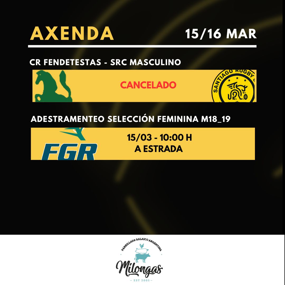 Toma nota para este sábado📝

#Santiagoquererugby💛🖤