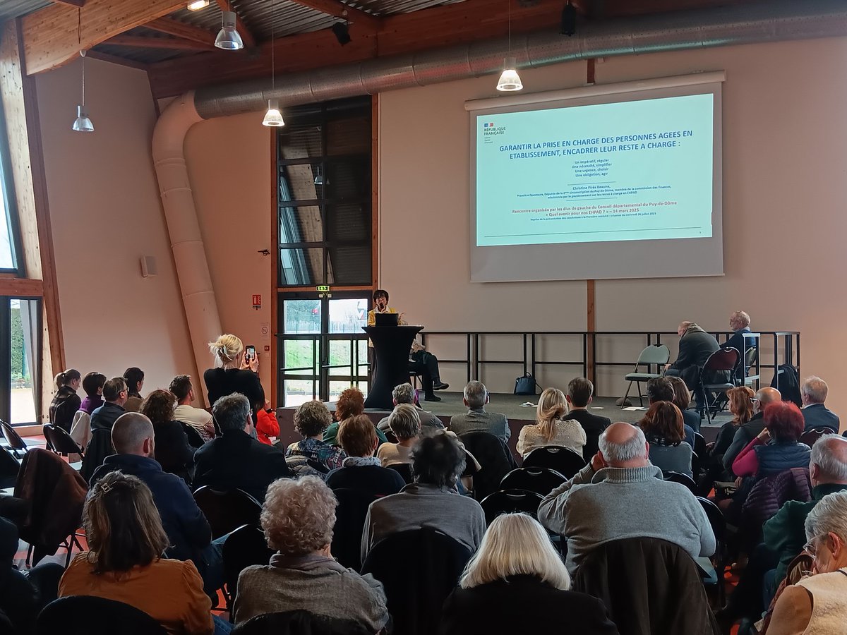 François RAGE (@francoisrage) on Twitter photo J'ai eu le plaisir d'accueillir et d'introduire la rencontre organisée par <a href="/GSESPN063/">Gauche Sociale Ecologiste - Solidaires Par Nature</a> et <a href="/LaGauche63/">La Gauche 63</a> sur l'avenir des EHPAD avec une présentation du pertinent rapport de <a href="/cpiresbeaune/">Ch. Pirès Beaune</a>.
Une salle remplie d'élus et de directeurs d'EHPAD pour des échanges riches et constructifs. J'ai eu le plaisir d'accueillir et d'introduire la rencontre organisée par <a href="/GSESPN063/">Gauche Sociale Ecologiste - Solidaires Par Nature</a> et <a href="/LaGauche63/">La Gauche 63</a> sur l'avenir des EHPAD avec une présentation du pertinent rapport de <a href="/cpiresbeaune/">Ch. Pirès Beaune</a>.
Une salle remplie d'élus et de directeurs d'EHPAD pour des échanges riches et constructifs.