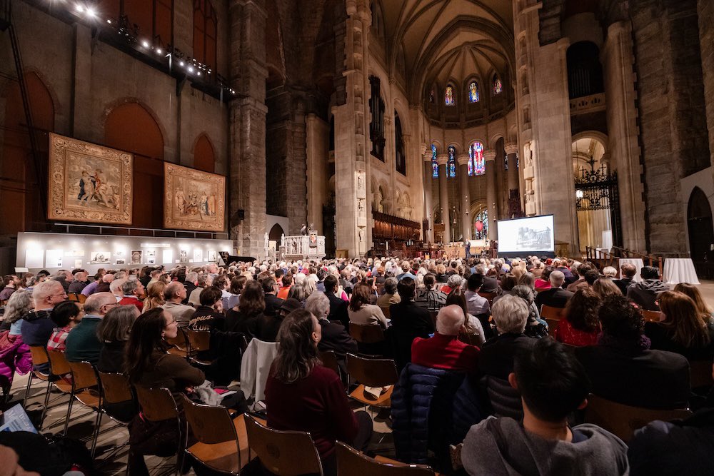 BdeMontlaur's tweet photo. @WorldMonuments’ 2025 Paul Mellon Lecture on the monumental restoration of #NotreDame was a monumental success! 
Thank you to our speakers, attendees, partners @Columbia_MF and @StJohnDivineNYC. Watch the full recording:https://t.co/SDPKbo0ZtF https://t.co/2di71kbkdV